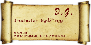 Drechsler György névjegykártya